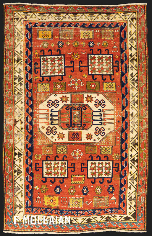 Antique Caucasian Kazak Karachov Rug n°:47932905